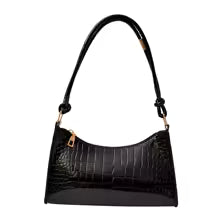 Chic Croc-Embossed Shoulder Bag