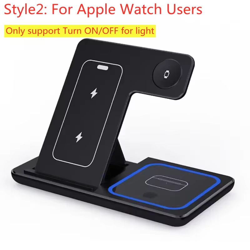 3 in-1 Foldable Wireless Charging Station for Apple Devices – Free Worldwide Shipping