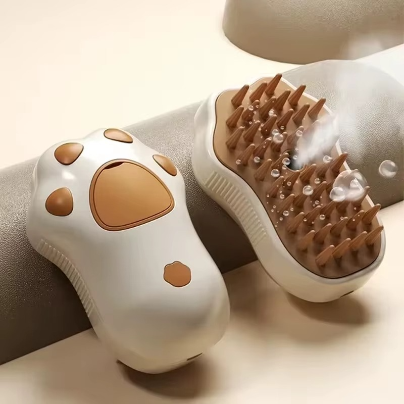 3-in-1 Electric Pet Steam Brush for Cats & Dogs