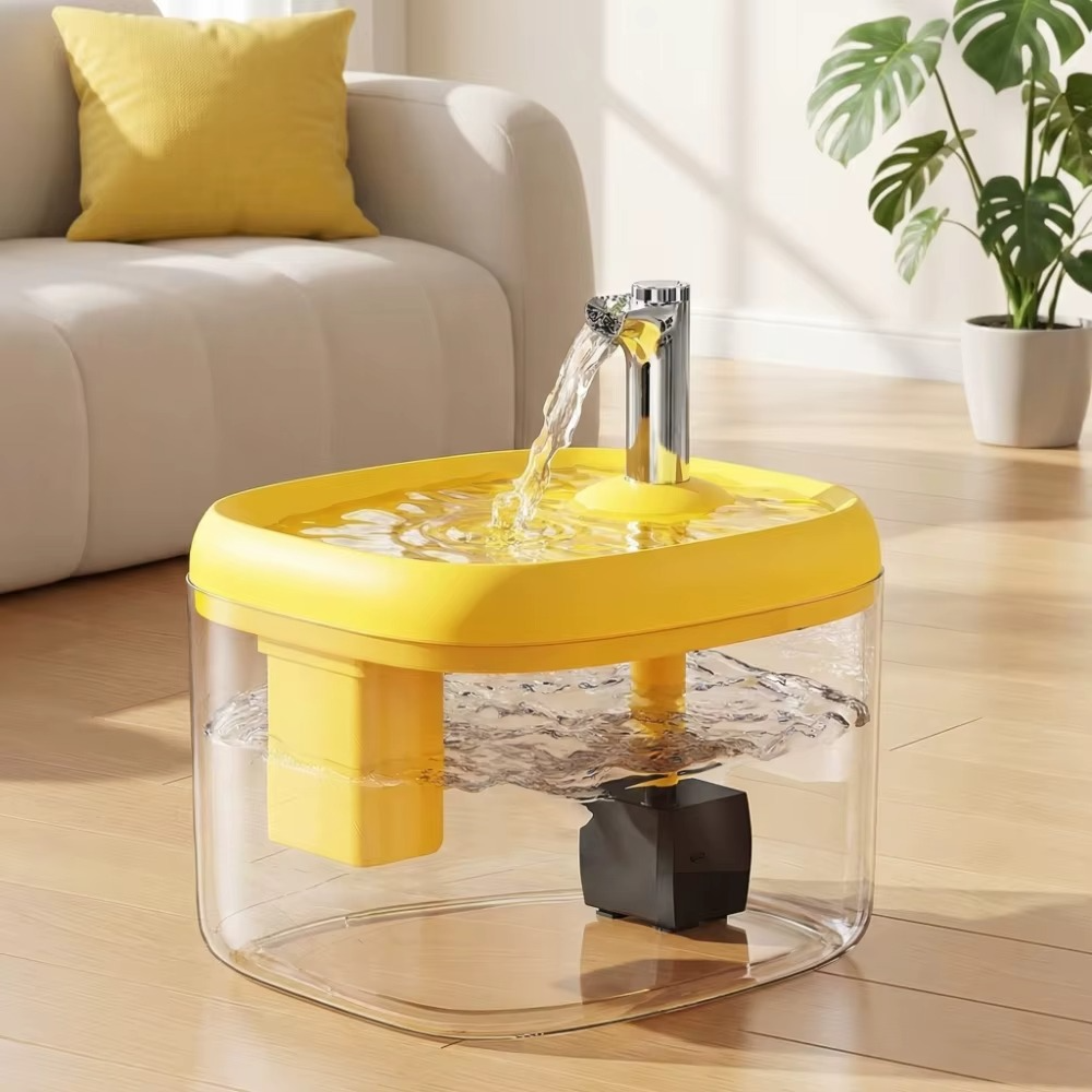 CrystalClear 1.5L Smart Automatic Pet Water Fountain – Silent & Anti-Dry Burn USB Drinking Dispenser for Cats & Dogs
