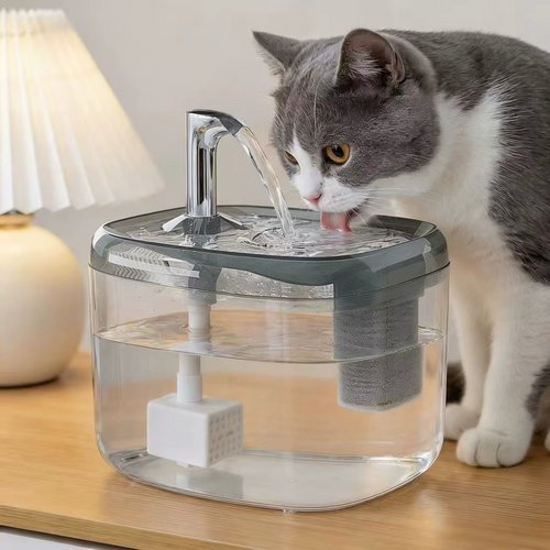 CrystalClear 1.5L Smart Automatic Pet Water Fountain – Silent & Anti-Dry Burn USB Drinking Dispenser for Cats & Dogs
