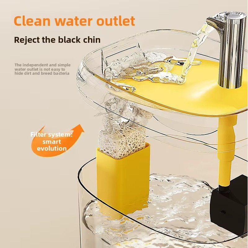 CrystalClear 1.5L Smart Automatic Pet Water Fountain – Silent & Anti-Dry Burn USB Drinking Dispenser for Cats & Dogs