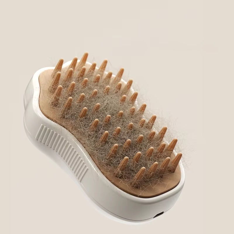 3-in-1 Electric Pet Steam Brush for Cats & Dogs